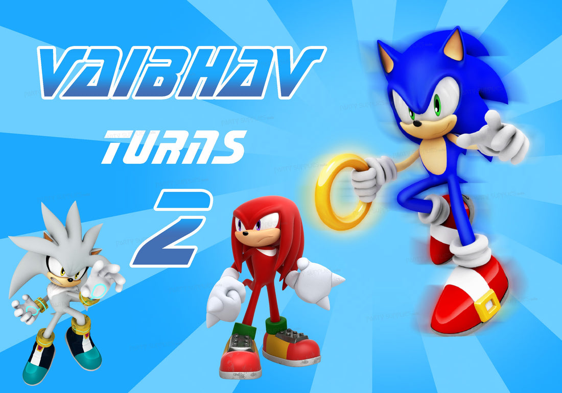 Sonic the Hedgehog Theme Premium Backdrop