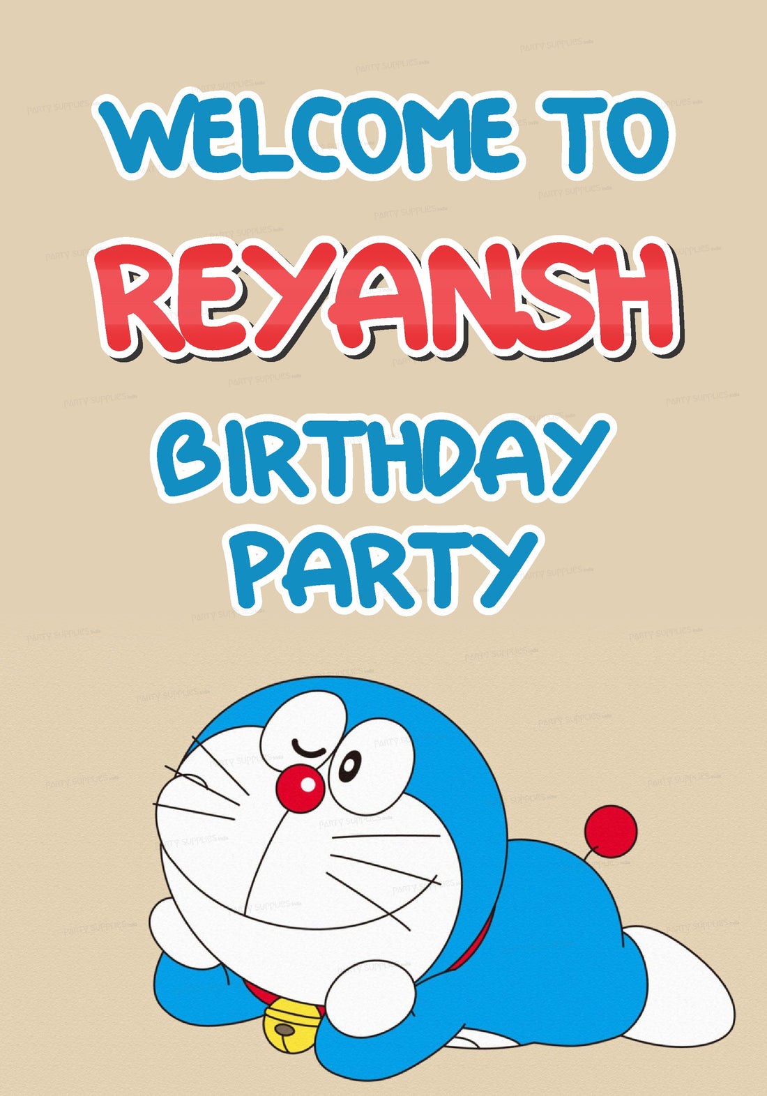 Doraemon Theme Customized Welcome Board