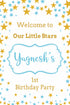 Twinkle Twinkle Little Star Boy Theme Customized Welcome Board - image 1 of 3 | Party Supplies India