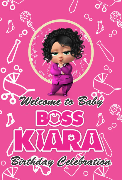 PSI Lady Boss Baby Theme Welcome Board