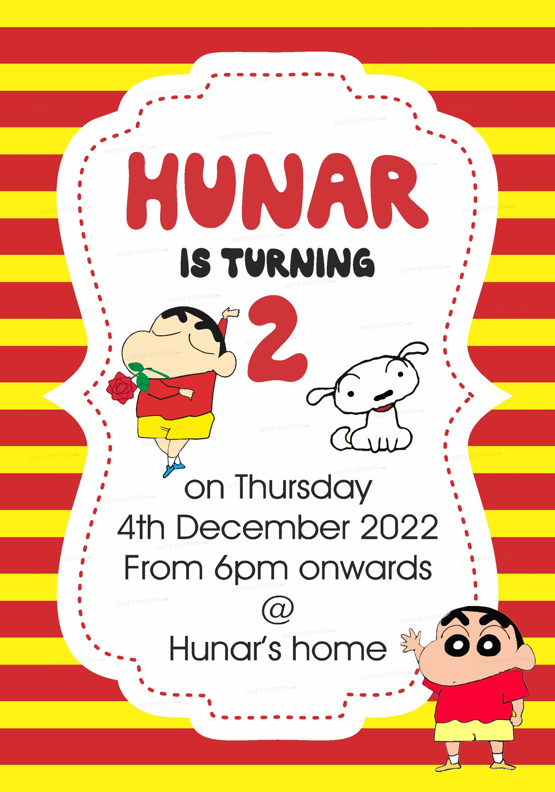 Shinchan Theme Invite