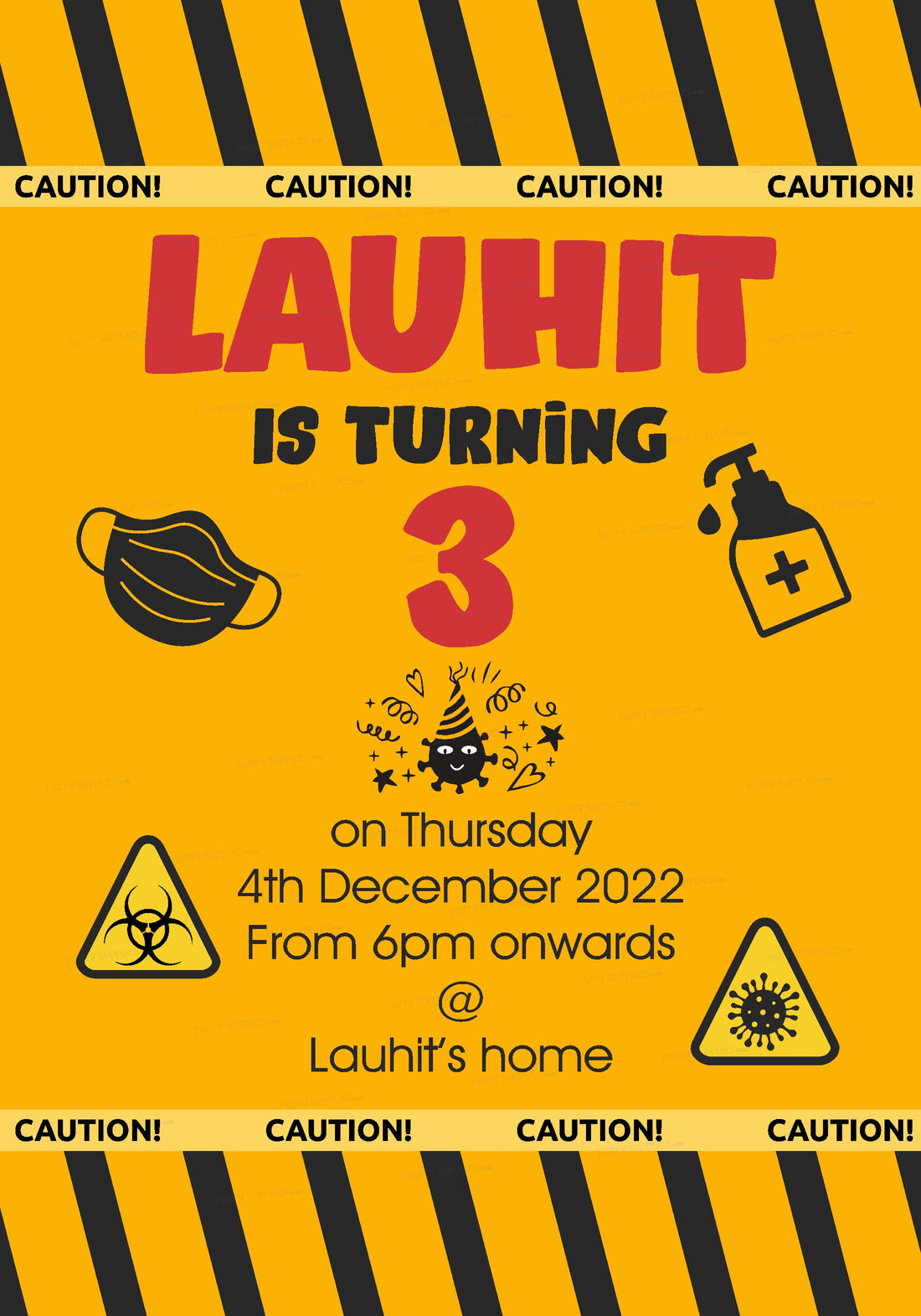 Quarantine Theme Invite