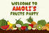 Fruits Theme Personalized Welcome Board - image 1 of 3 | Party Supplies India