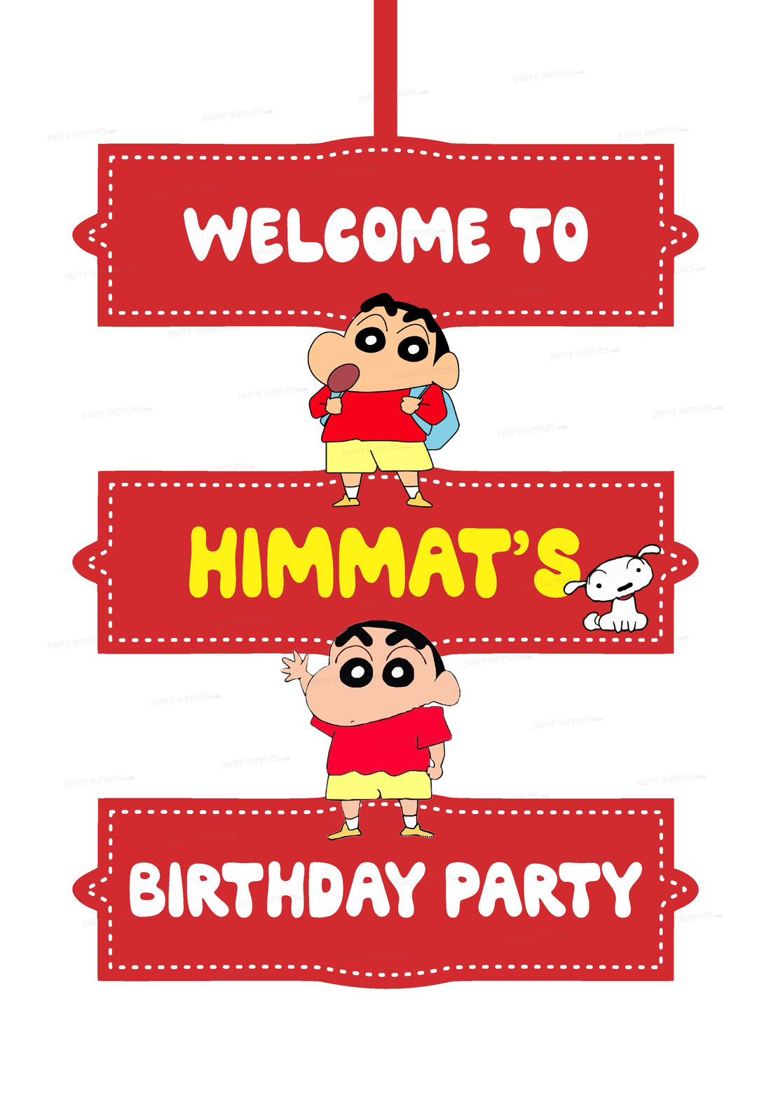 Shinchan Theme Door Poster