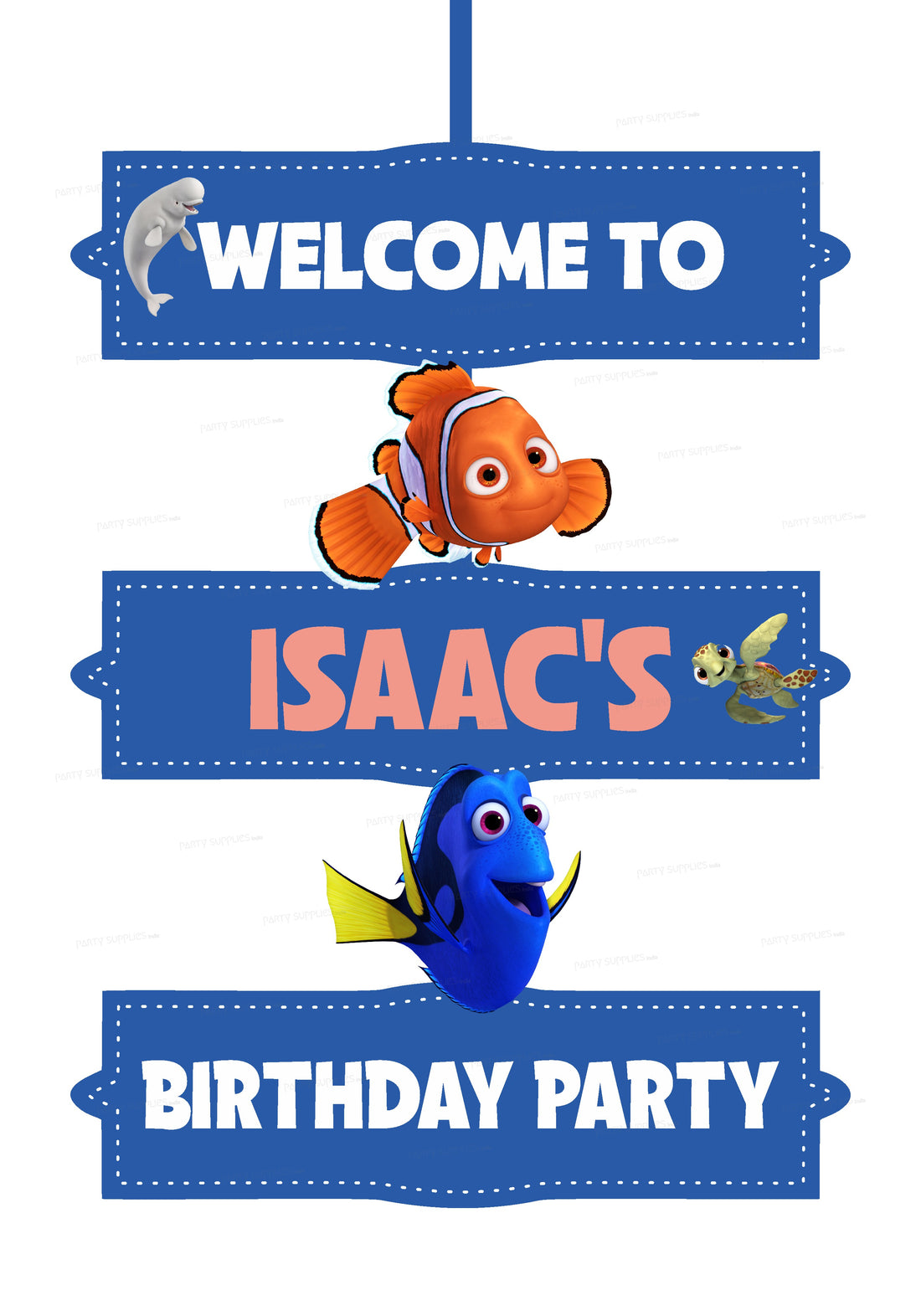 Nemo and Dory Theme Door Poster