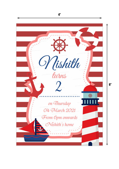 Sailor Theme Invite