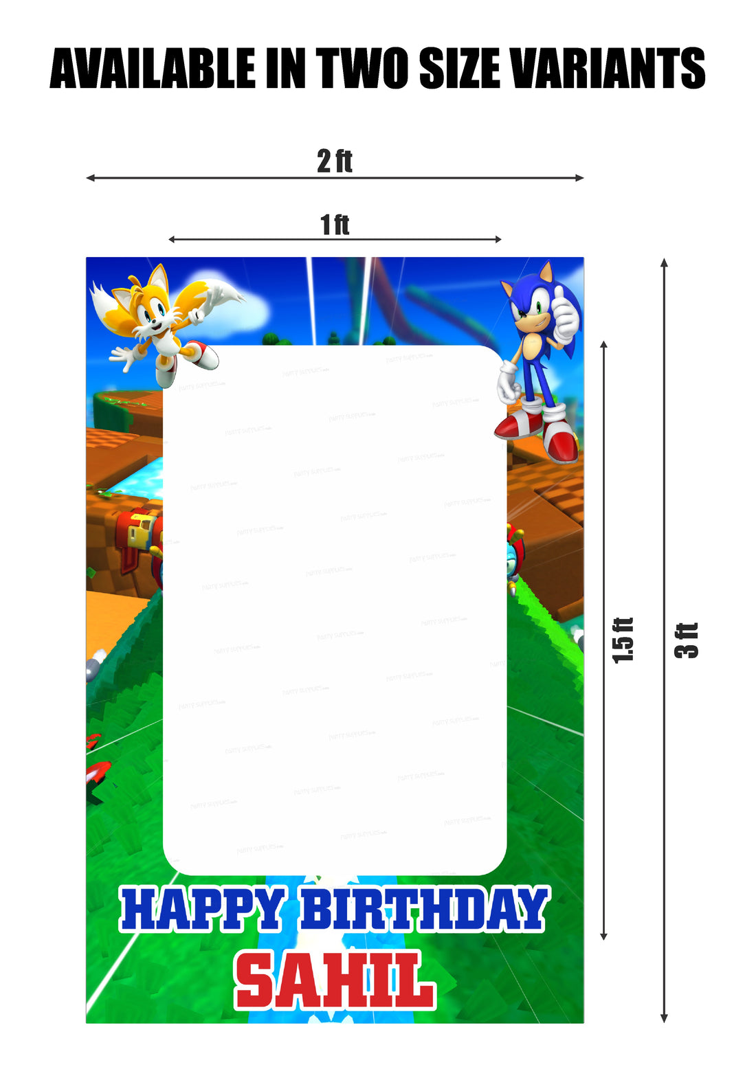 PSI Sonic the Hedgehog Theme Personalized  PhotoBooth