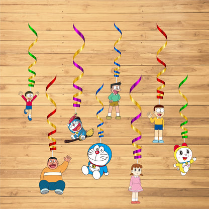 Doraemon Theme Swirls