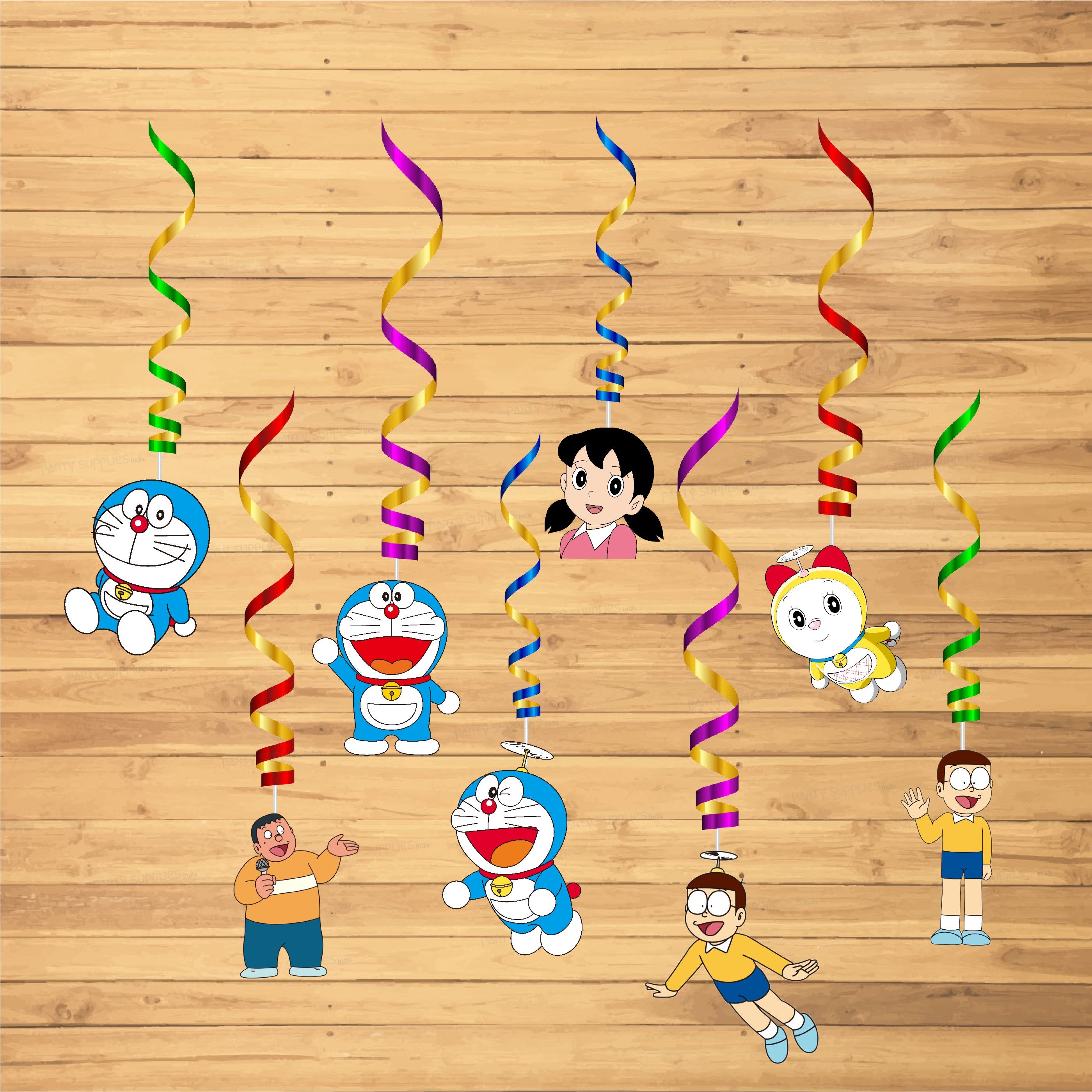 Doraemon Theme Classic Swirls