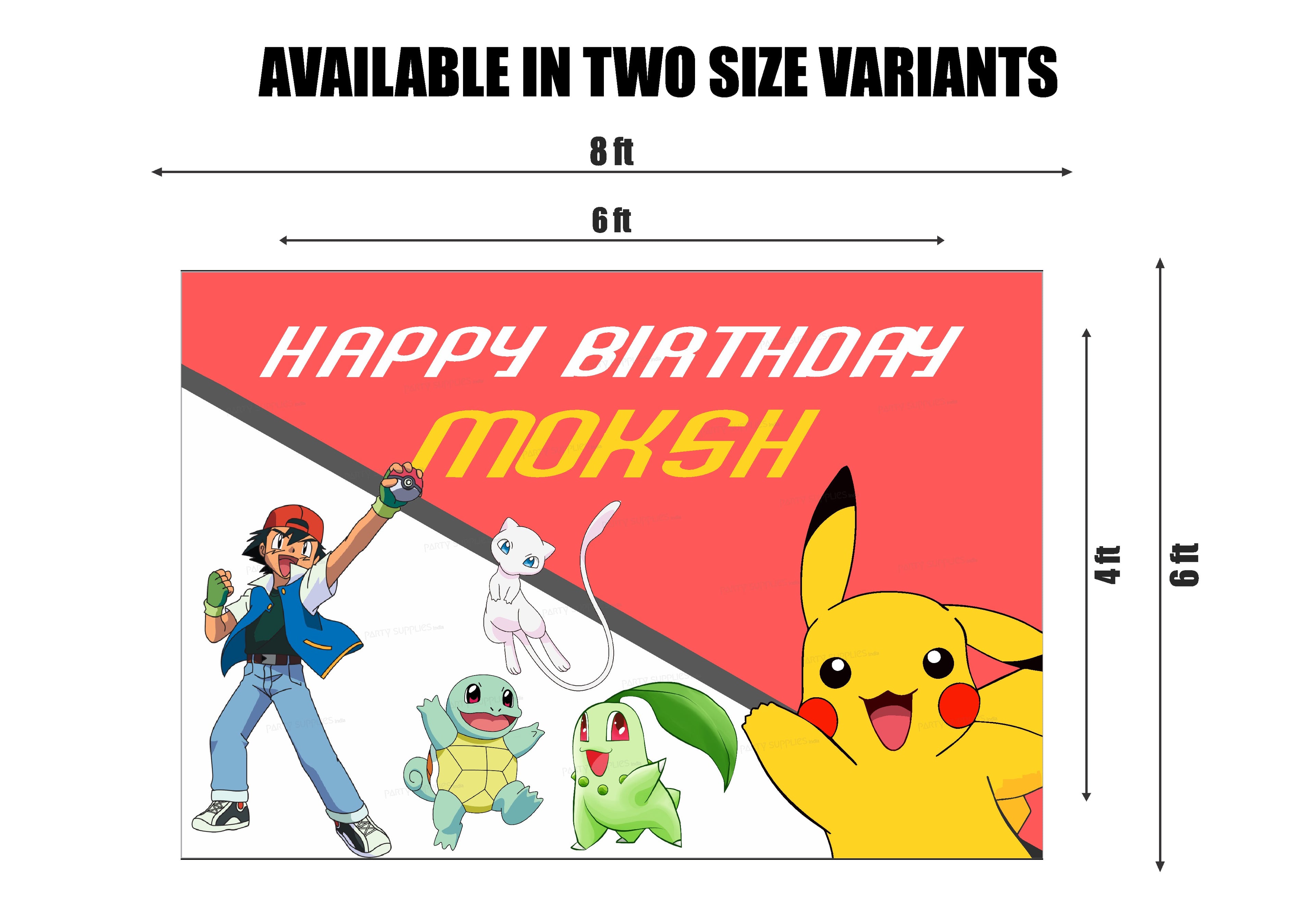 Pokemon Theme Customized Backdrop