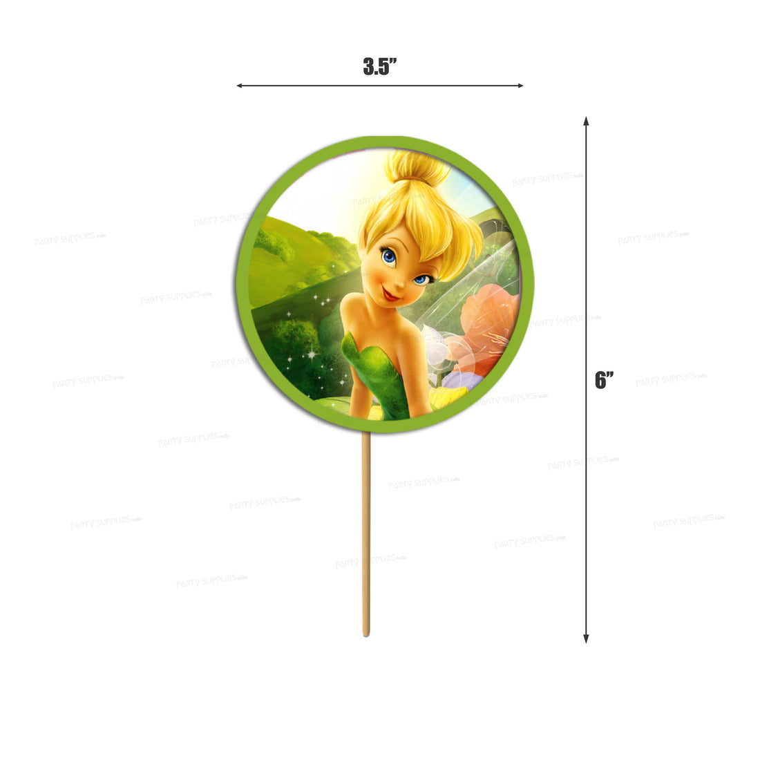 PSI Tinker Bell Theme Classic Cup Cake Topper
