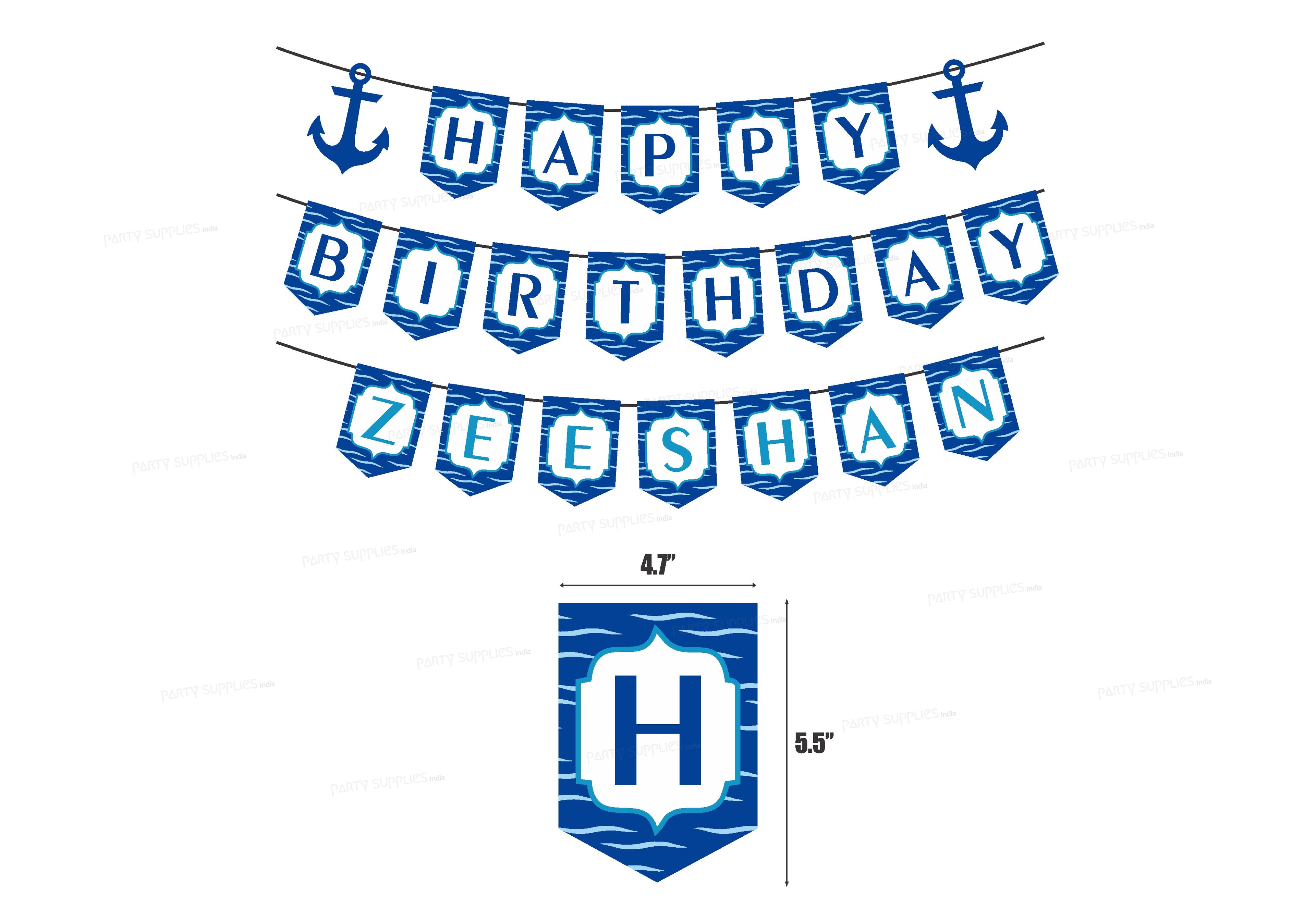 Sailor Theme Personalized Hanging