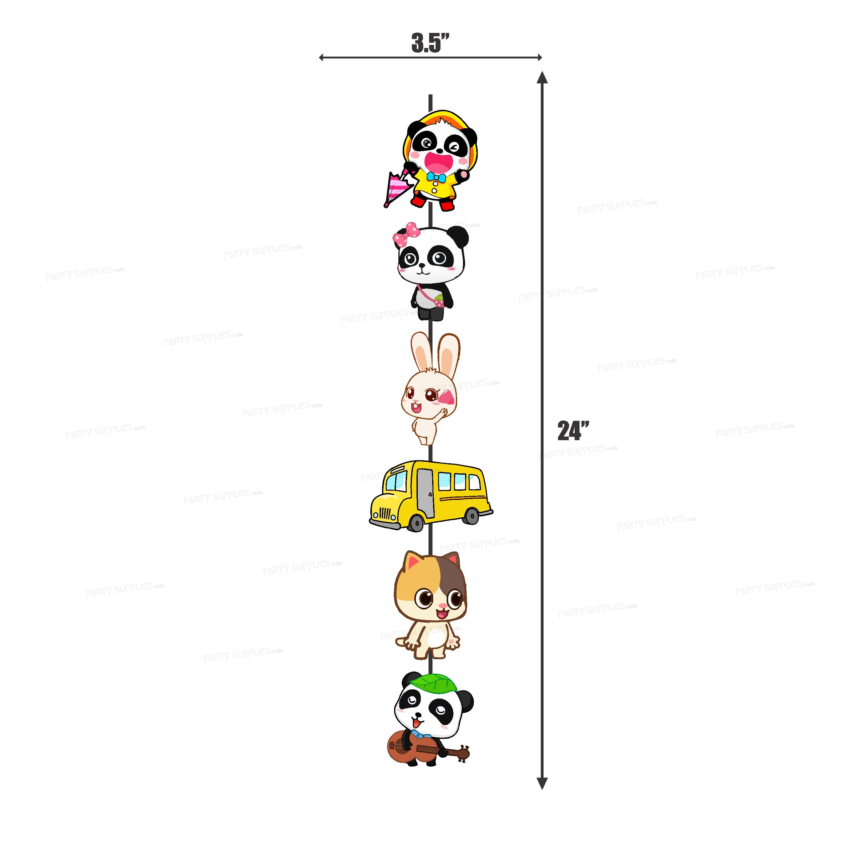 Baby Bus Theme Character Dangler