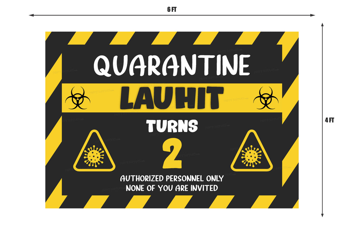 PSI Quarantine Theme Personalized Backdrop