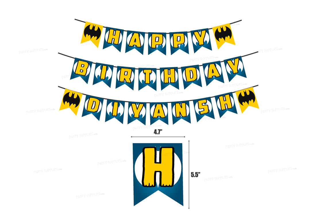 PSI Batman Theme Personalized Hanging