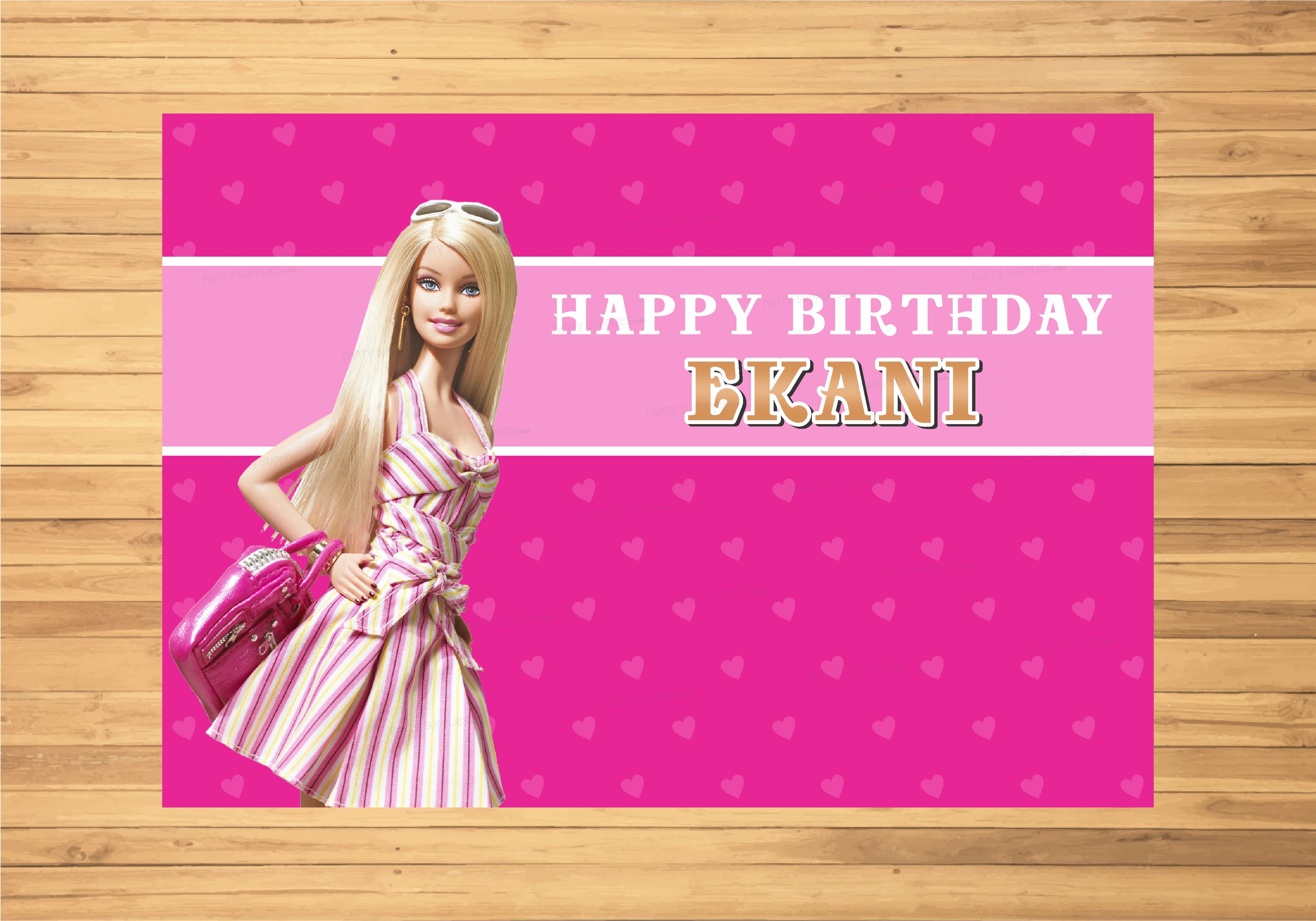 Barbie Theme Backdrop