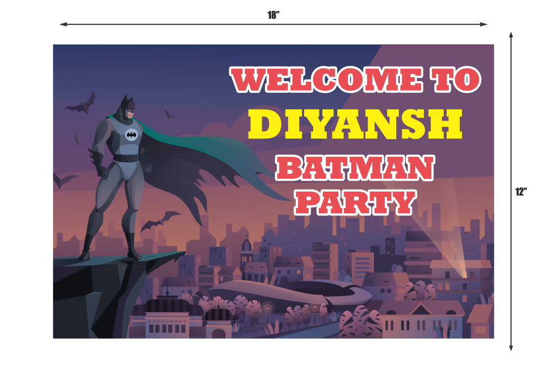 PSI Batman Theme Welcome Board