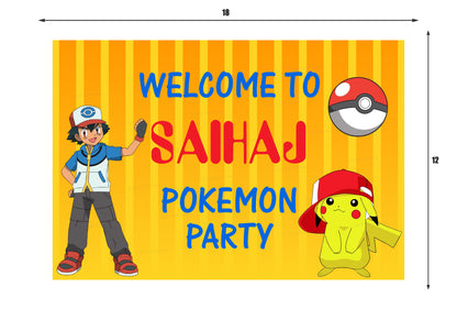 PSI Pokemon  Customized Theme Welcome Board