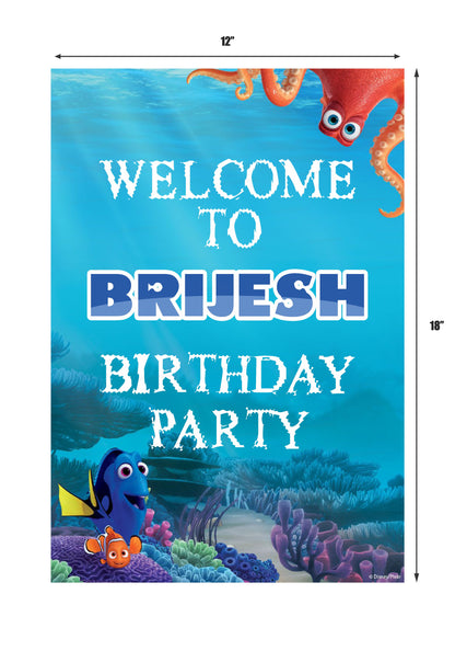PSI Nemo and Dory Theme Welcome Board