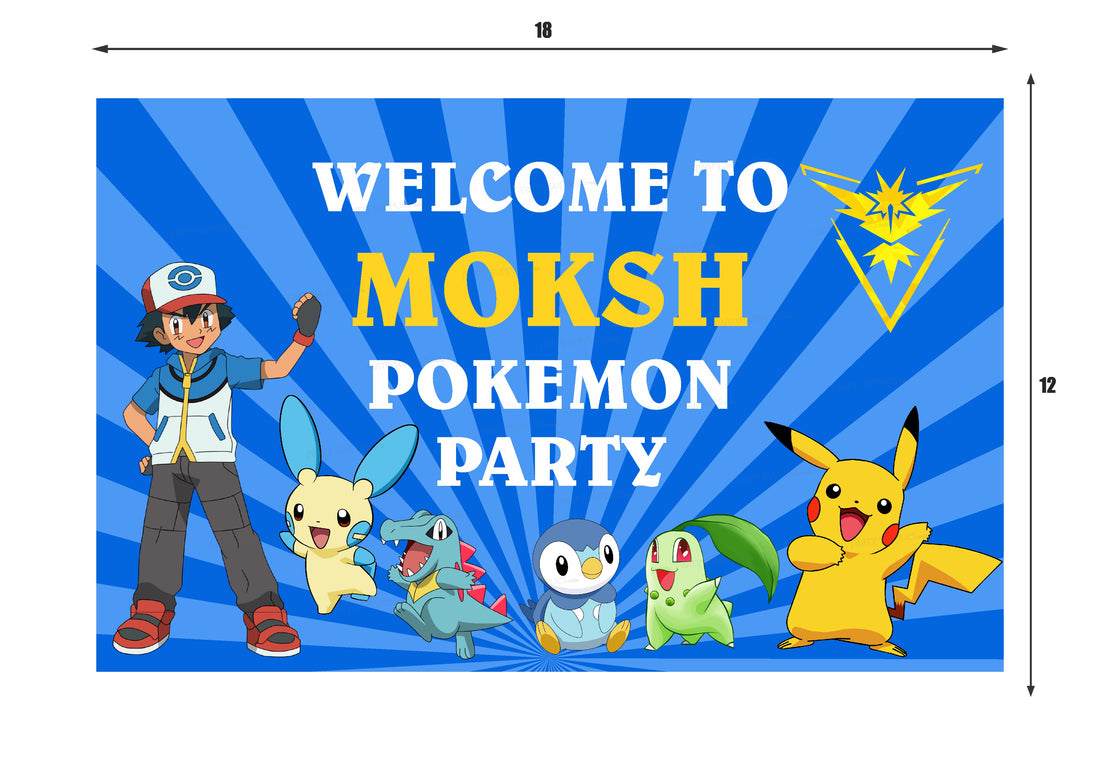PSI Pokemon  Personalized Theme Welcome Board