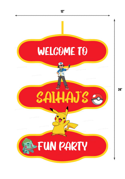 Pokemon Theme Door Poster