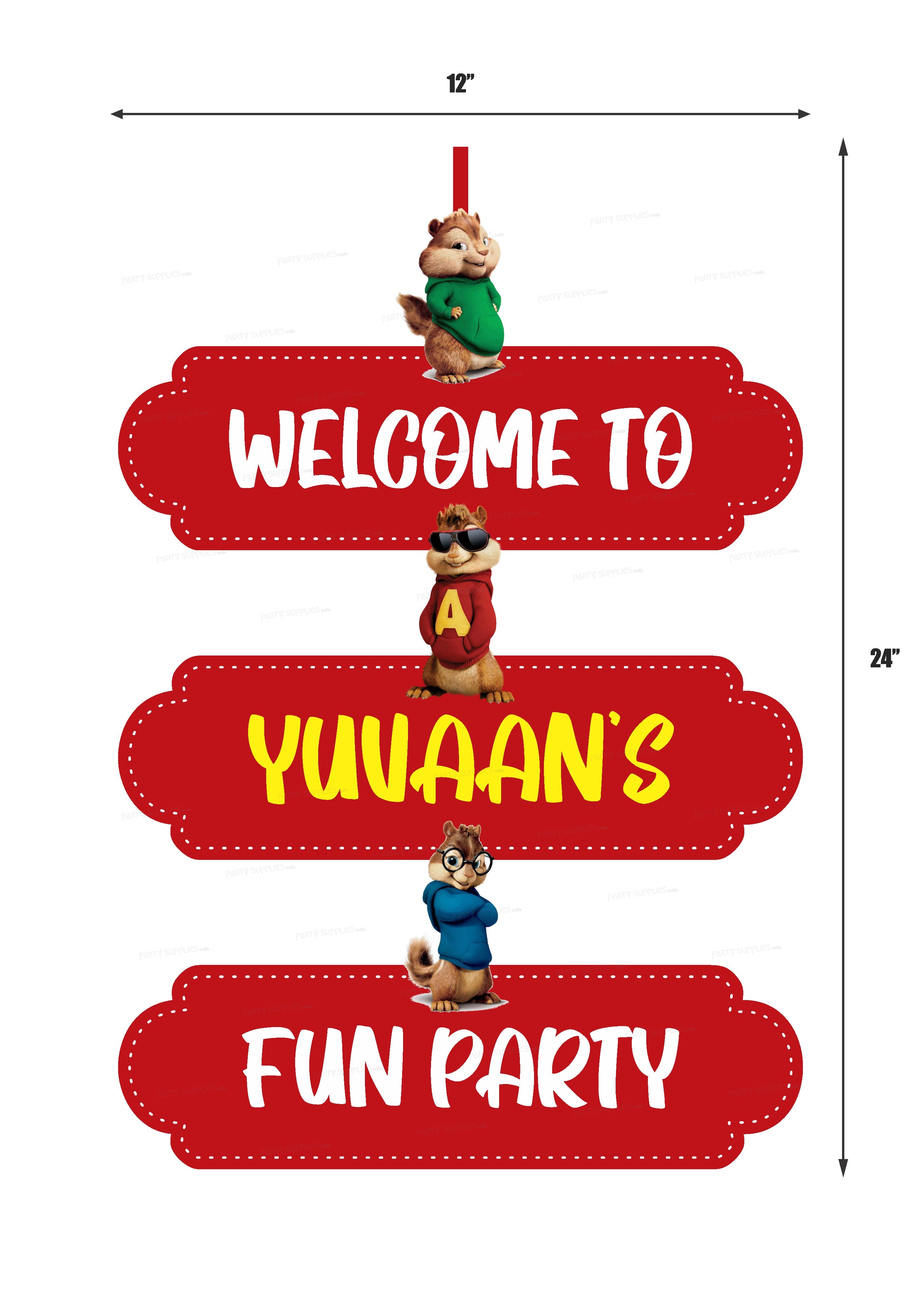 Alvin and Chipmunks Theme Door Poster