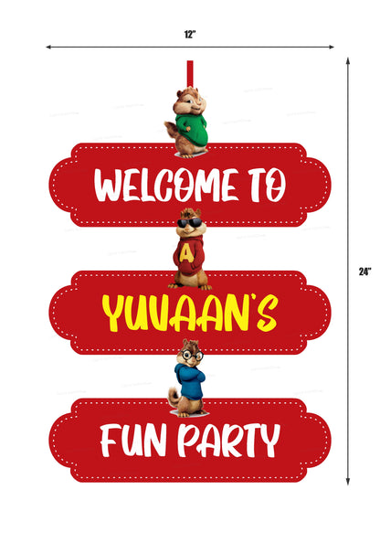 Alvin and Chipmunks Theme Door Poster