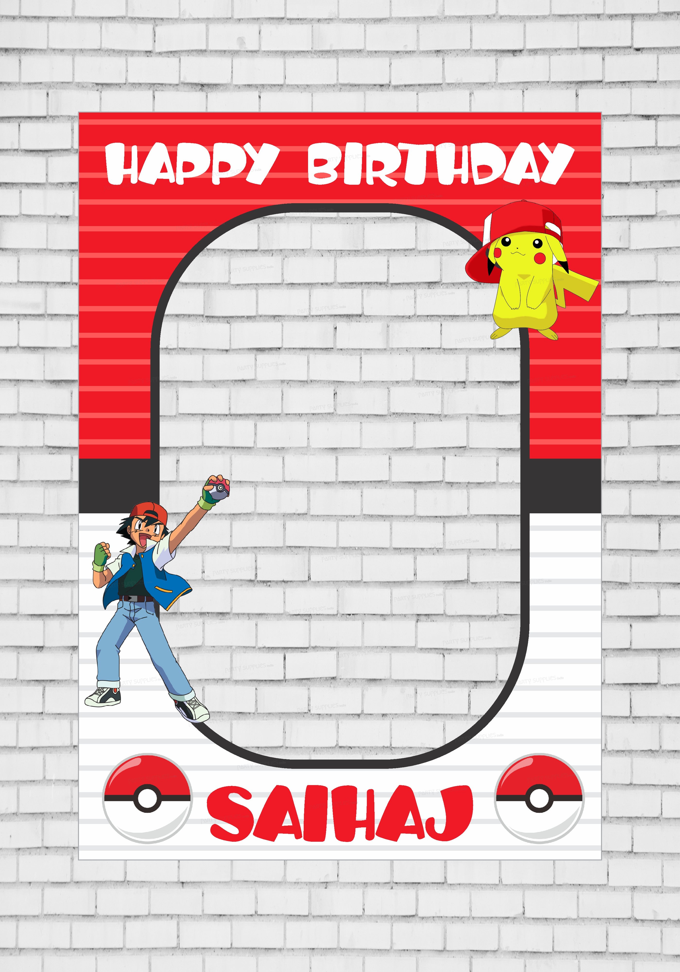 Pokemon Personalized Theme PhotoBooth