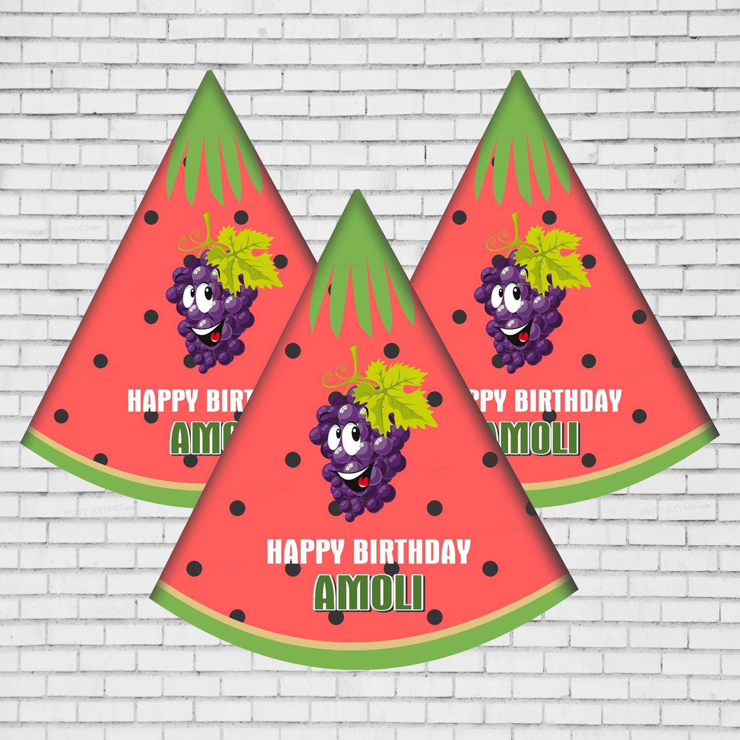 Fruits Theme Hat | Personalized Birthday Party Decorations Online ... Fruits Theme Hat | Personalized Birthday Party Decorations Online ...