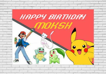 Pokemon Theme Customized Backdrop