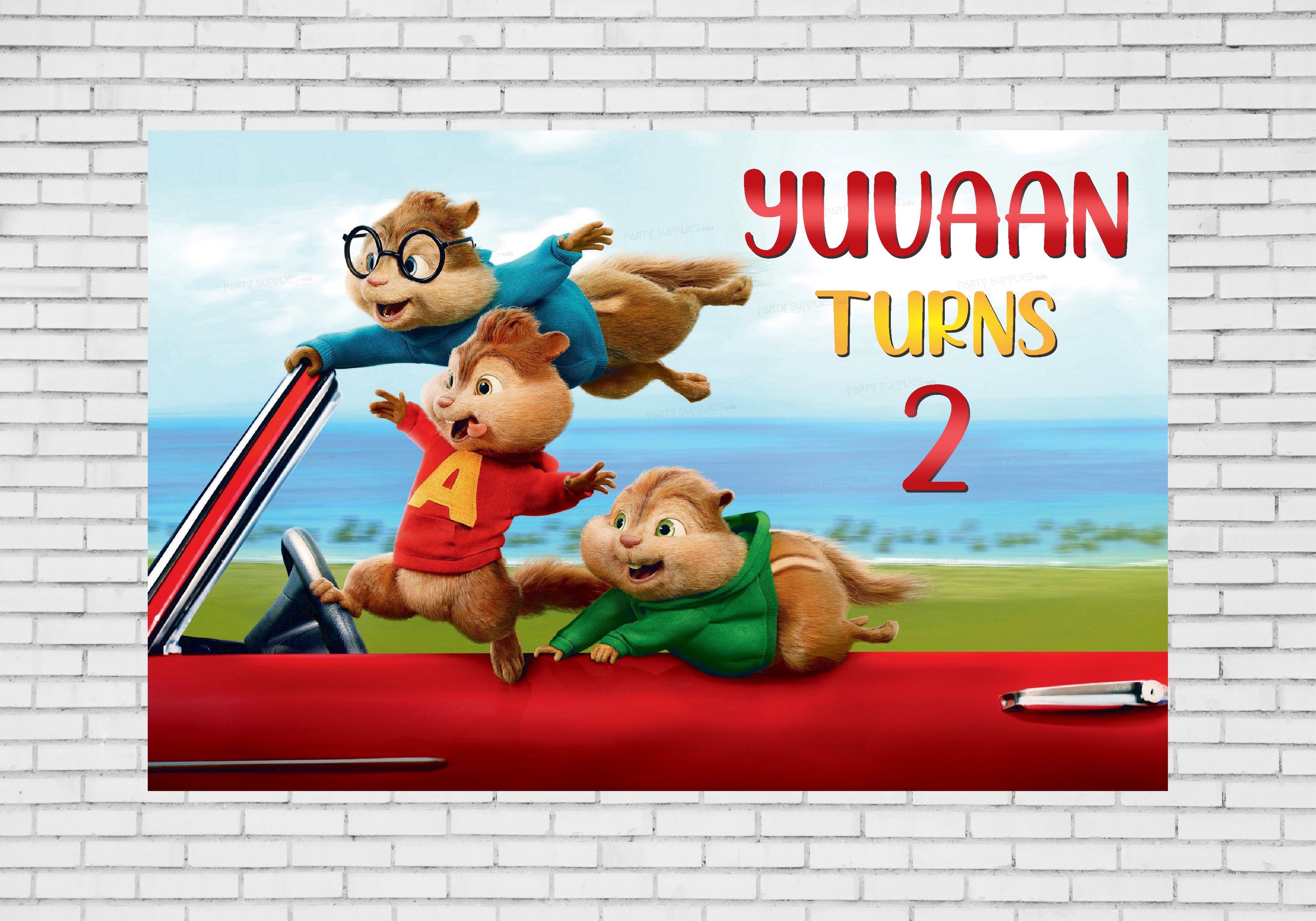 Alvin and Chipmunks Theme Backdrop