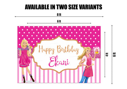 PSI Barbie Customized Theme Backdrop