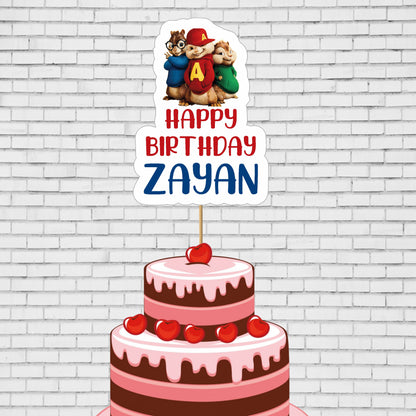 Alvin and Chipmunks Theme Cake Topper