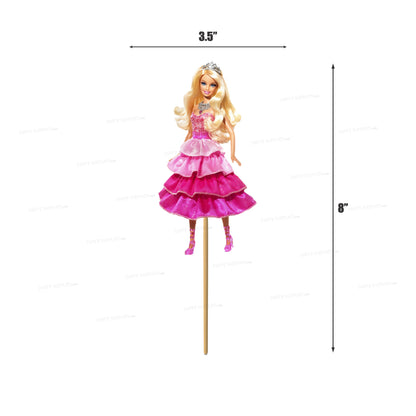 PSI Barbie Theme Cup Cake Topper