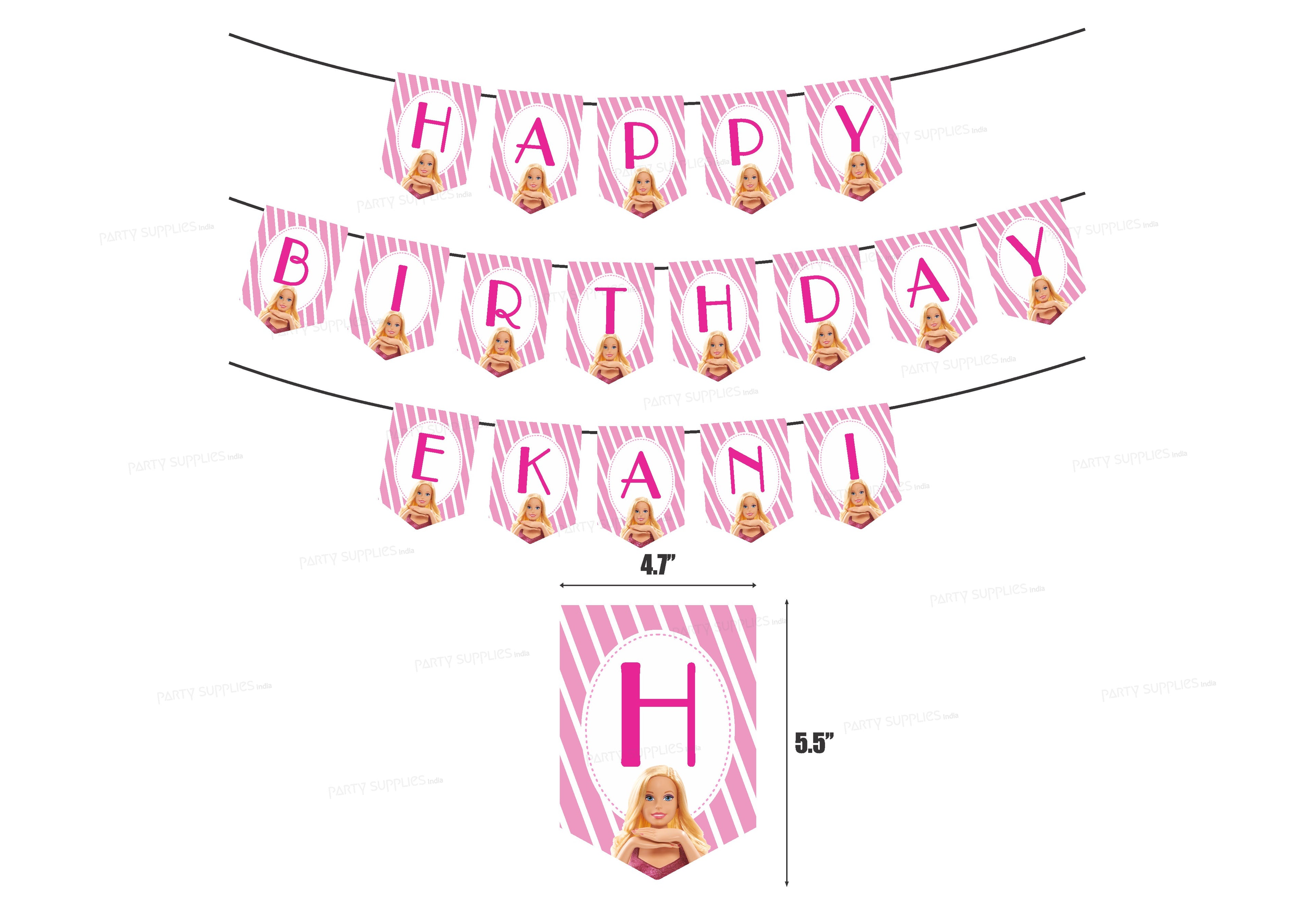 Barbie Theme Personalized Hanging