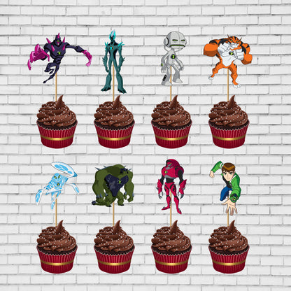 PSI Ben 10 Theme Classic Cup Cake Topper
