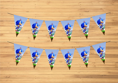 Sonic the Hedgehog Theme Flag Bunting