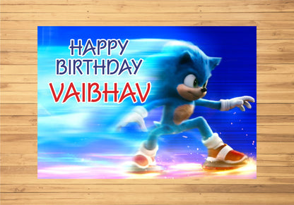 Sonic the Hedgehog Theme Customized Backdrop