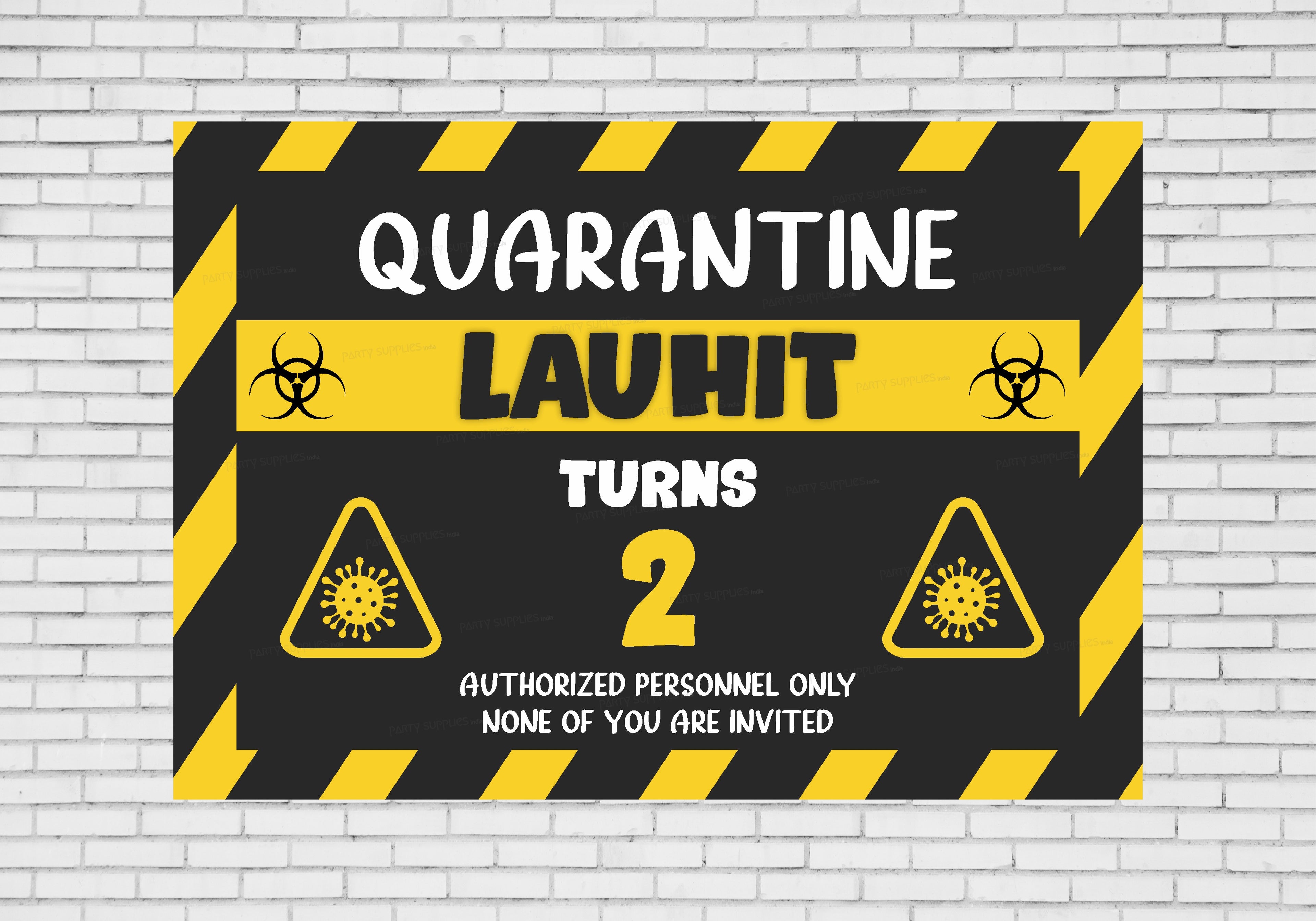 Quarantine Theme Personalized Backdrop
