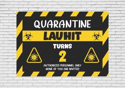 Quarantine Theme Personalized Backdrop