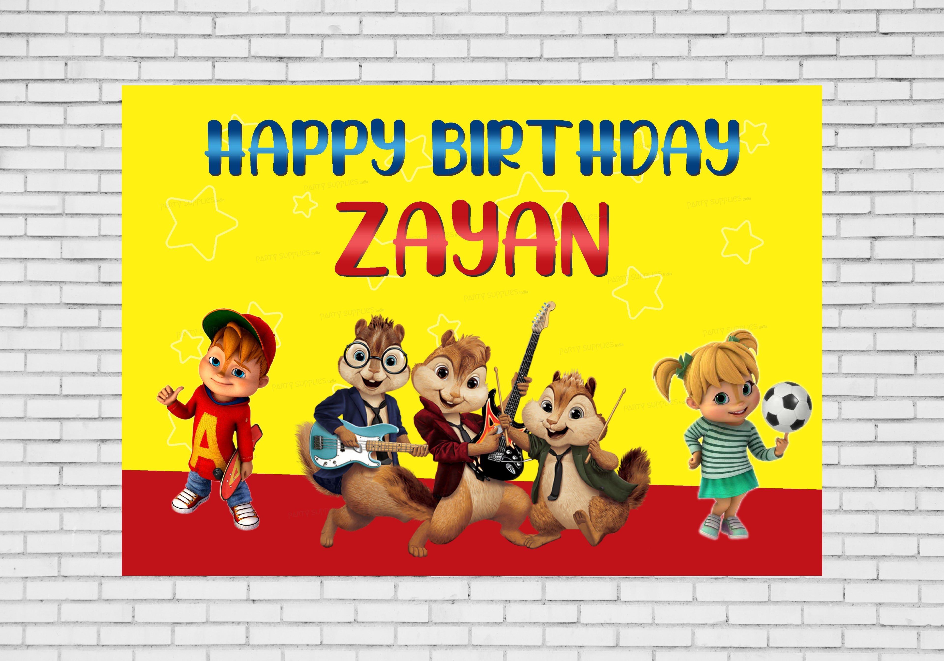 Alvin and Chipmunks Theme Classic Backdrop