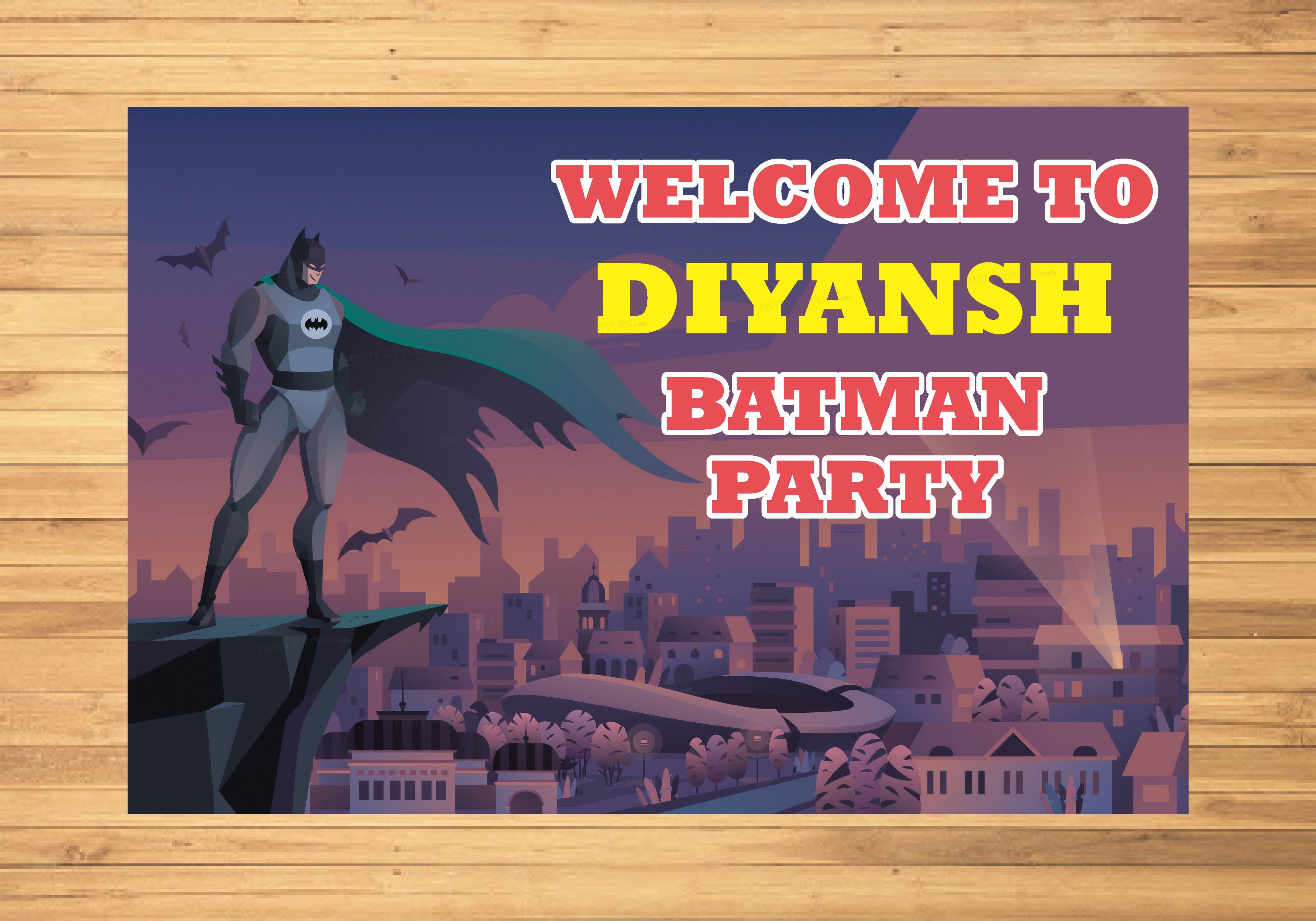 Batman Theme Welcome Board