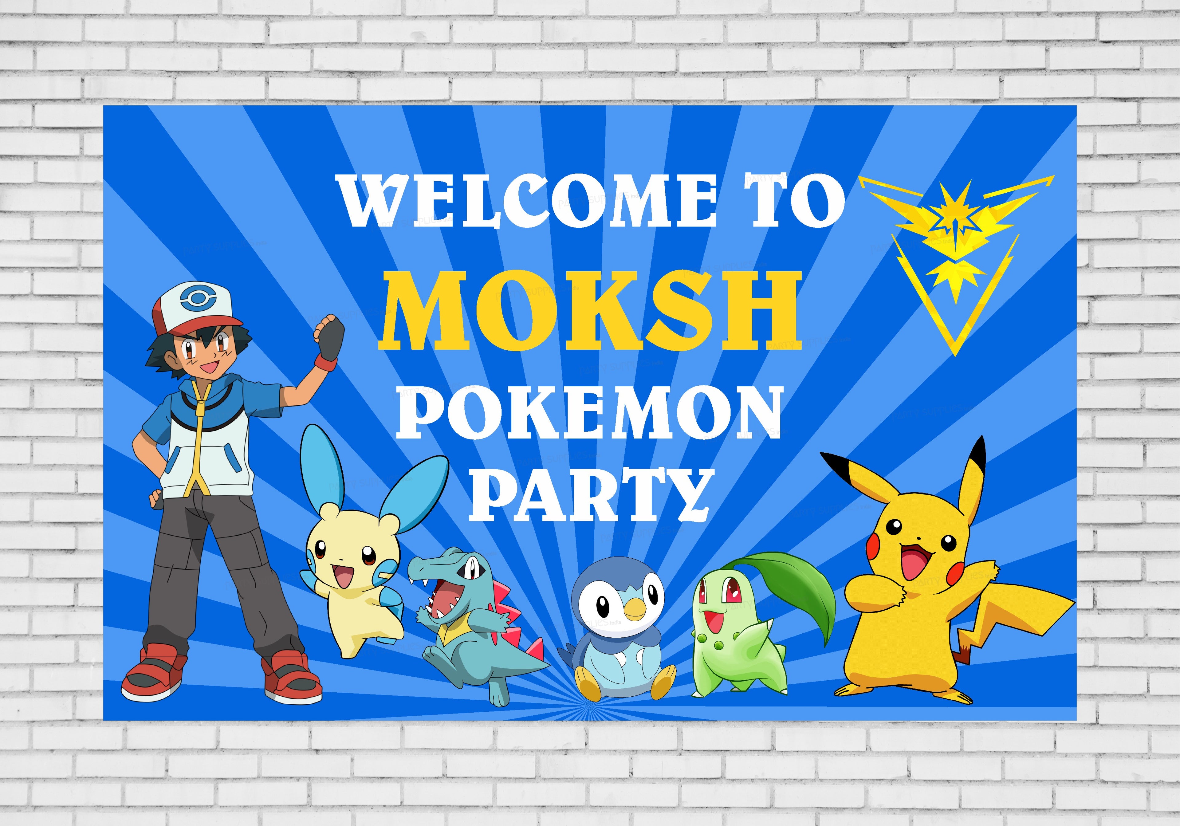 Pokemon  Personalized Theme Welcome Board