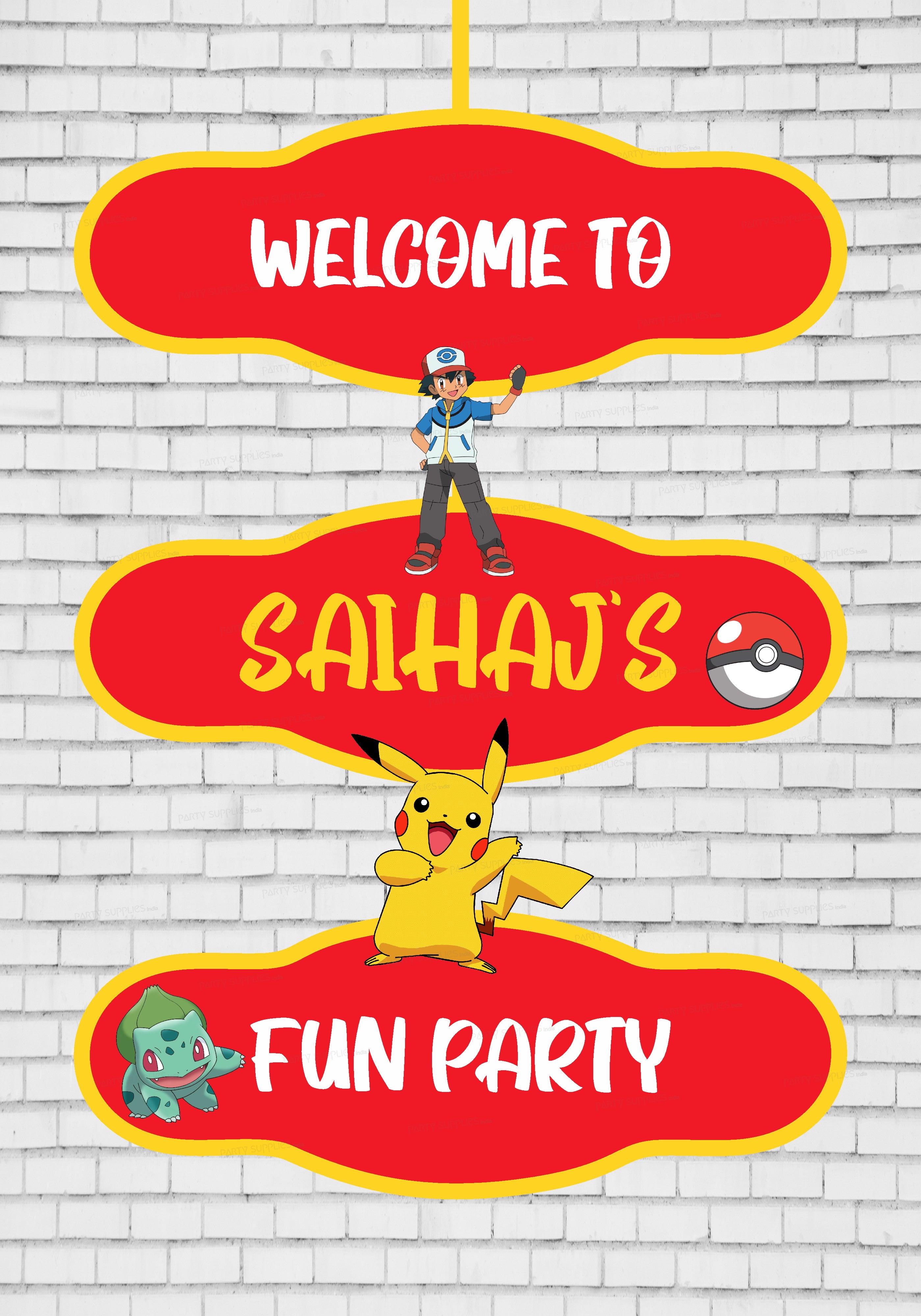PSI Pokemon Theme Door Poster