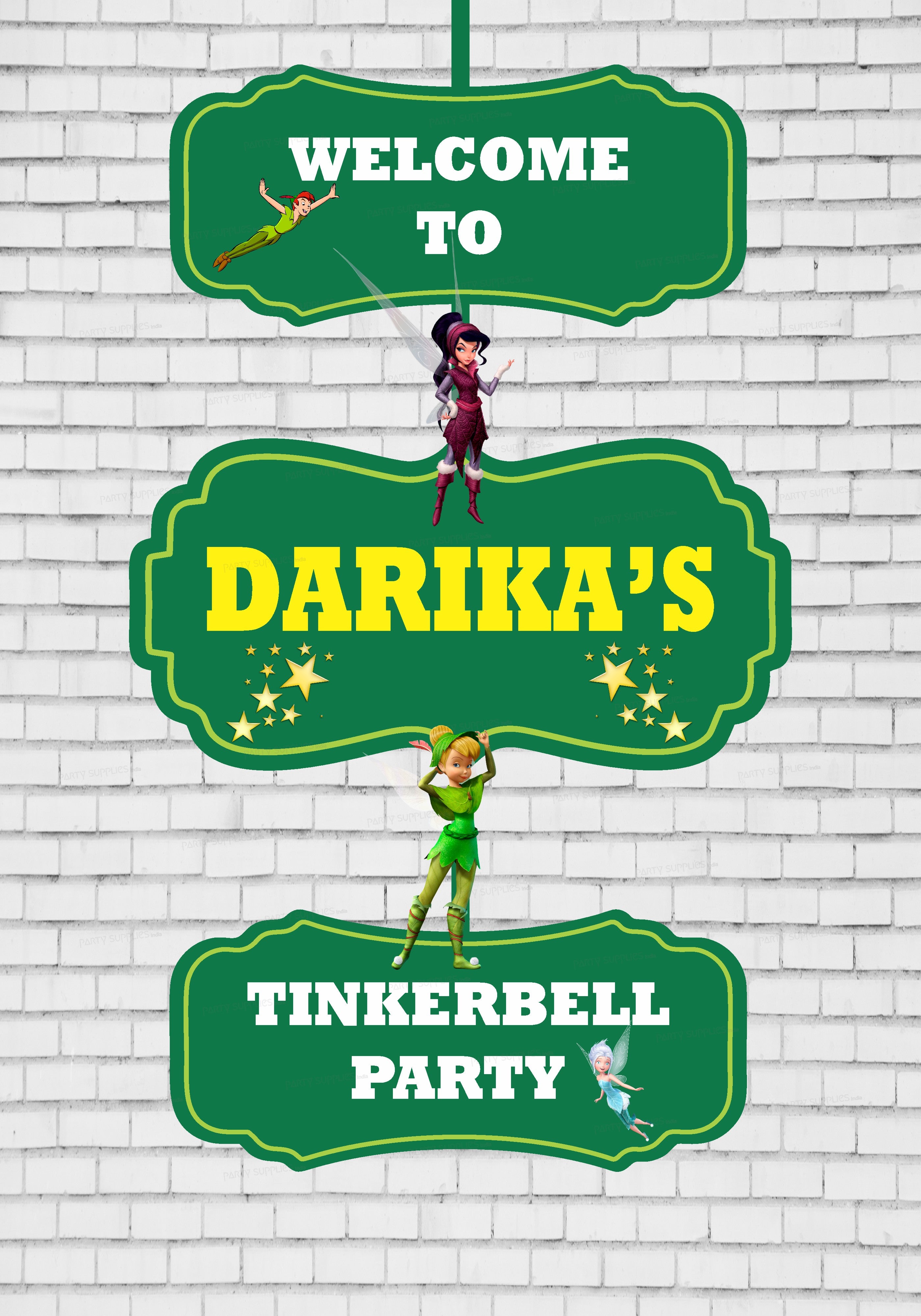 PSI Tinker Bell Theme Door Poster