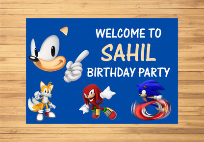 Sonic the Hedgehog Theme  Welcome Board
