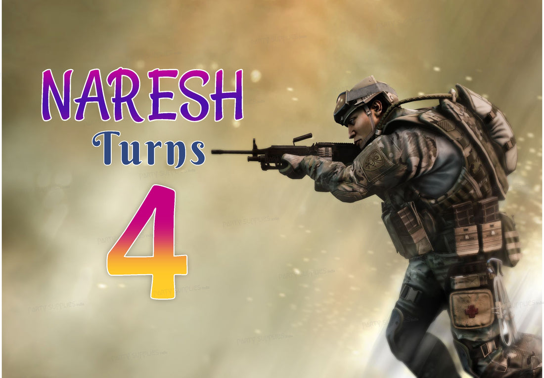 Military Theme Backdrop