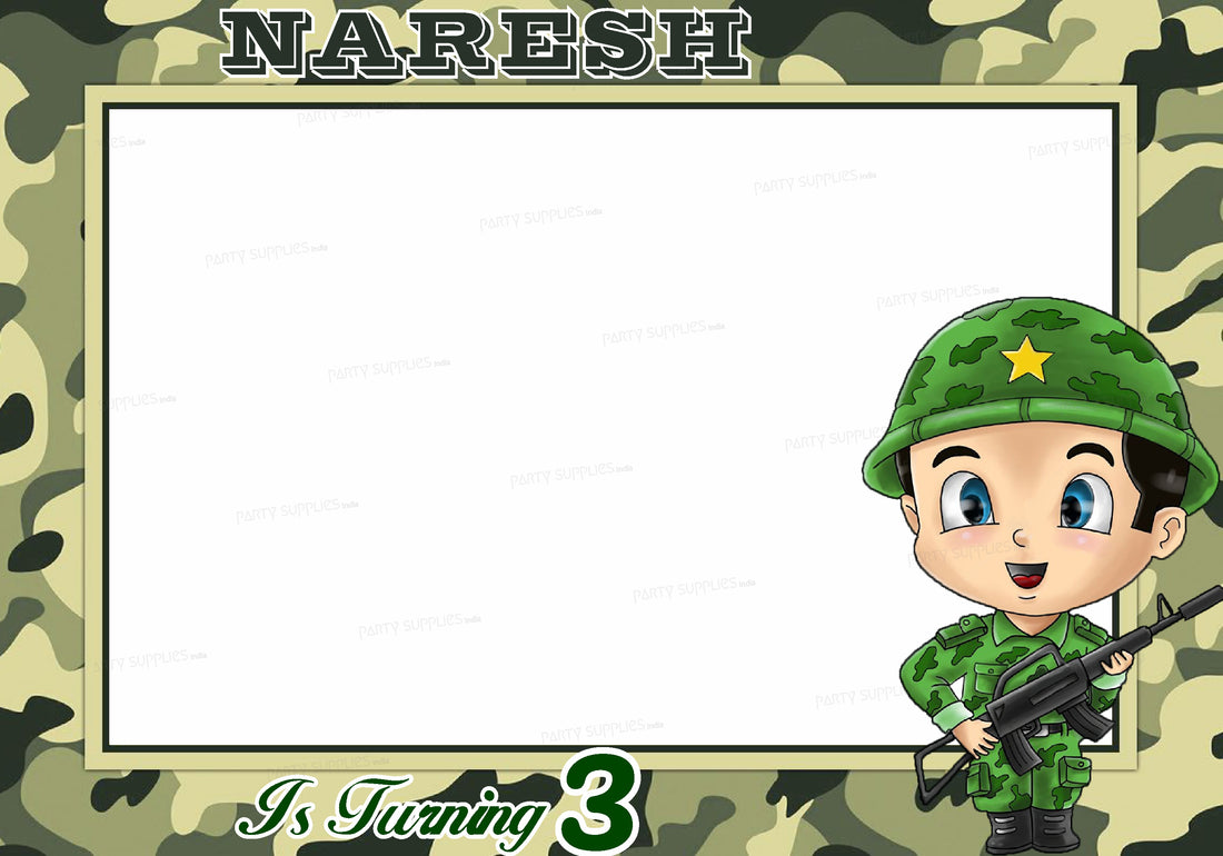 Military Theme Customized PhotoBooth