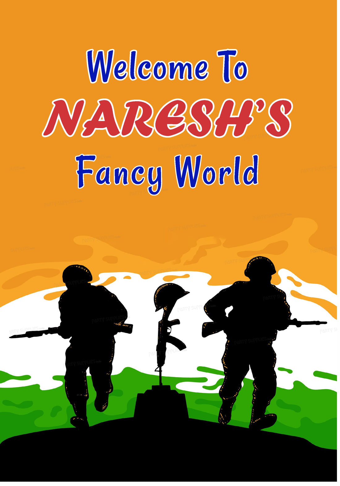 Military Theme Welcome Board