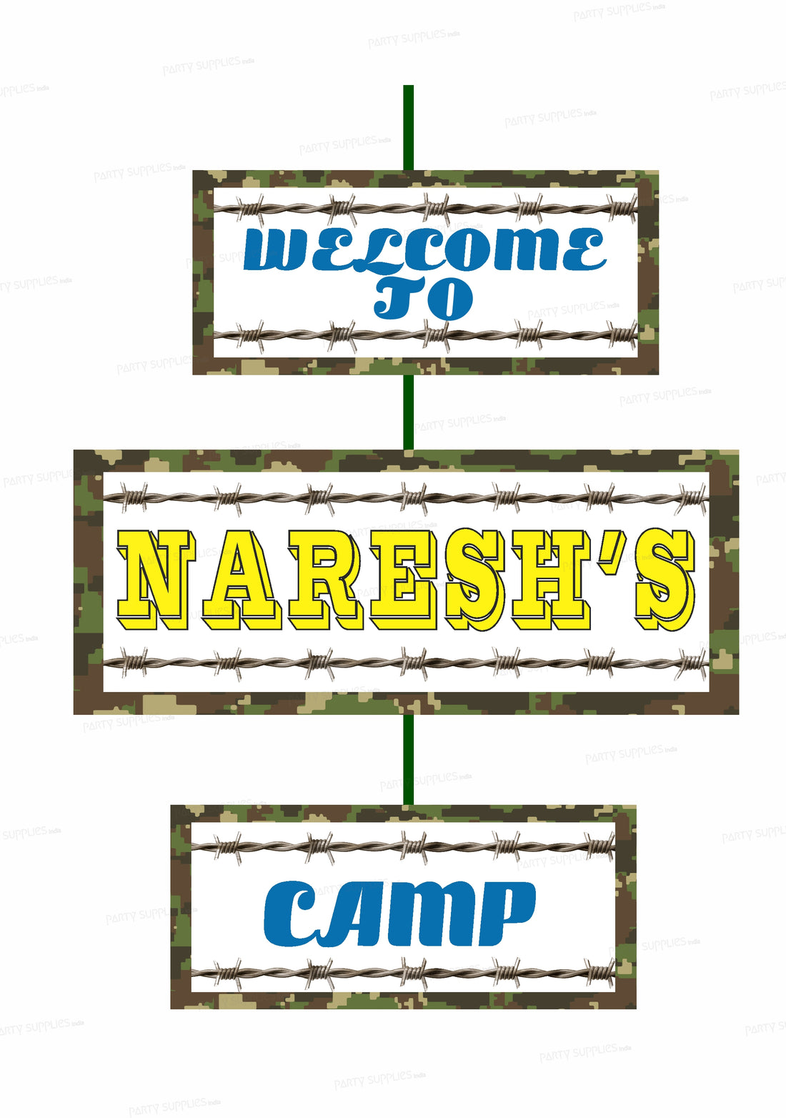 Military Theme Door Poster